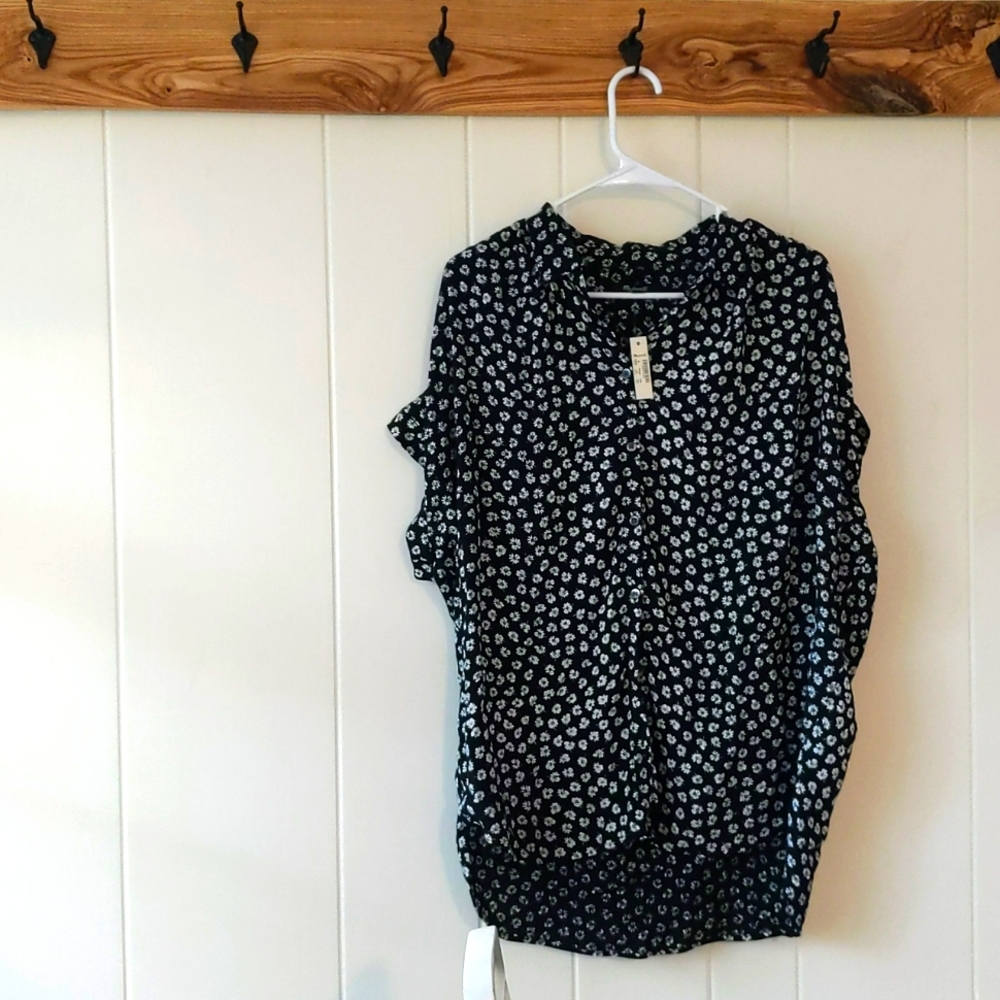 Madewell drapey shirt, NWT, M